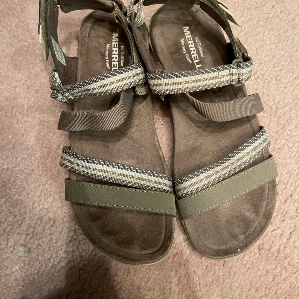 Merrell grey and Taupe Strappy Sandals